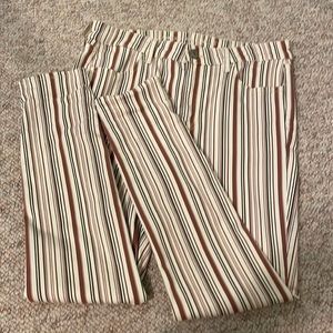 American Eagle Colored Striped Super Stretch Jeans